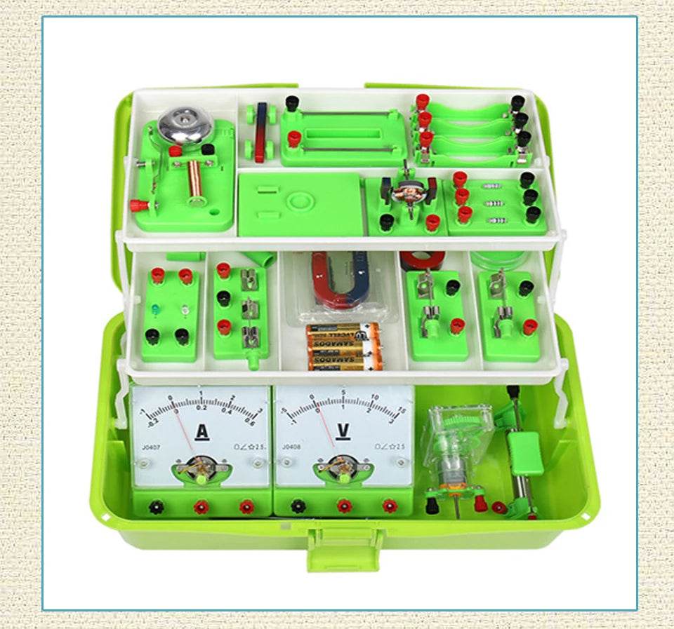 Physics Labs Basic Electricity Discovery Circuit Magnetism Experiment Kits Science Education Toy for Junior Senior High School - ToylandEU