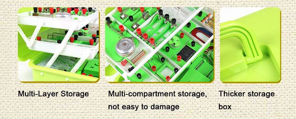 Physics Labs Basic Electricity Discovery Circuit Magnetism Experiment Kits Science Education Toy for Junior Senior High School - ToylandEU