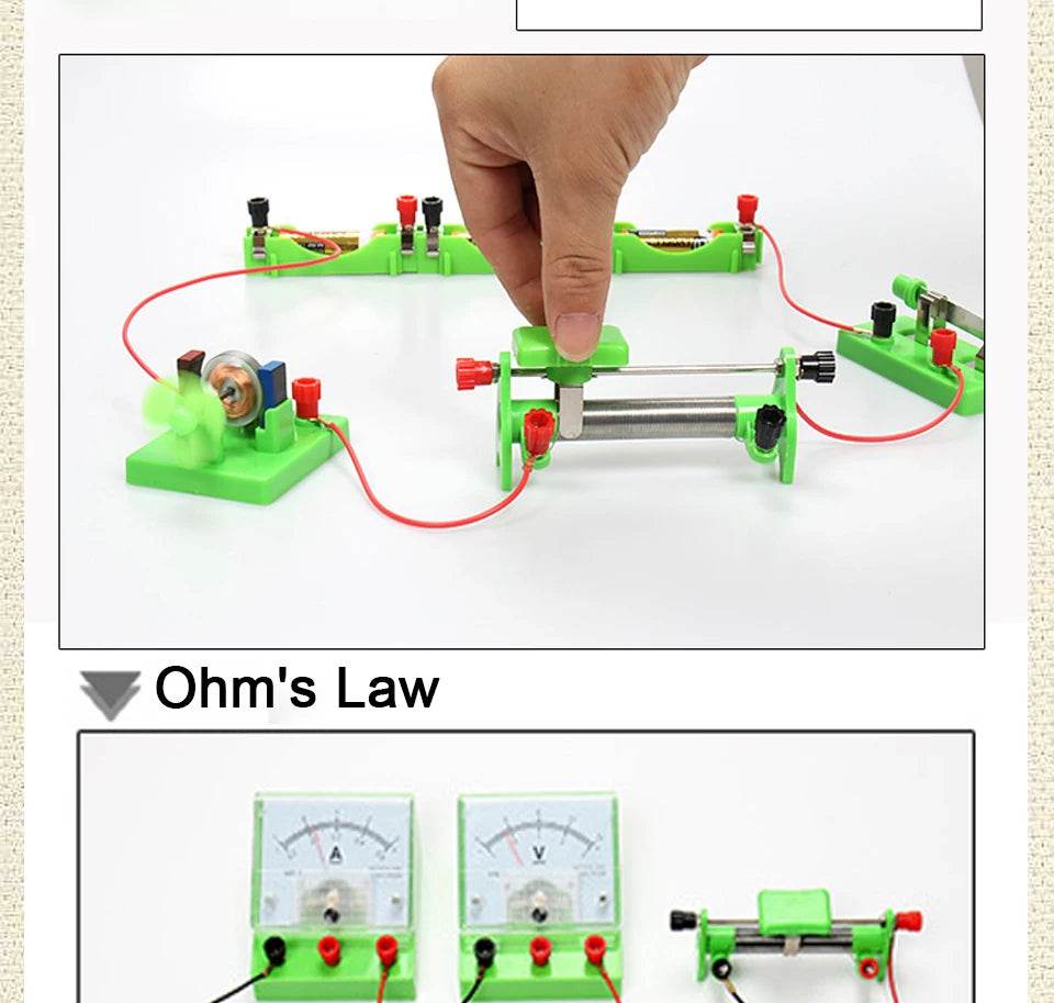 Physics Labs Basic Electricity Discovery Circuit Magnetism Experiment Kits Science Education Toy for Junior Senior High School - ToylandEU