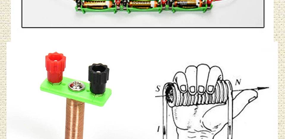 Physics Labs Basic Electricity Discovery Circuit Magnetism Experiment Kits Science Education Toy for Junior Senior High School - ToylandEU
