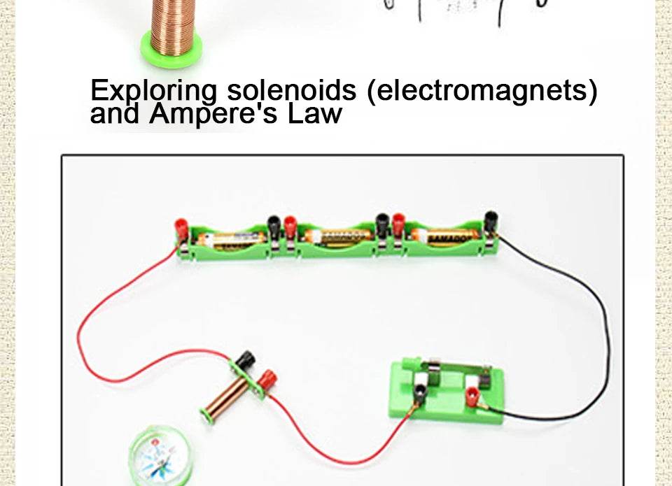 Physics Labs Basic Electricity Discovery Circuit Magnetism Experiment Kits Science Education Toy for Junior Senior High School - ToylandEU