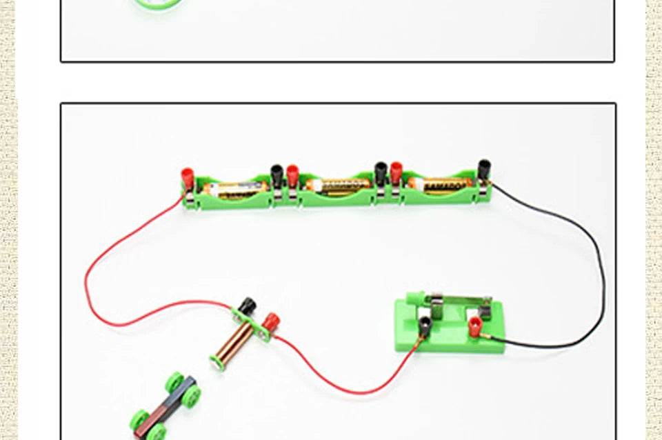 Physics Labs Basic Electricity Discovery Circuit Magnetism Experiment Kits Science Education Toy for Junior Senior High School - ToylandEU