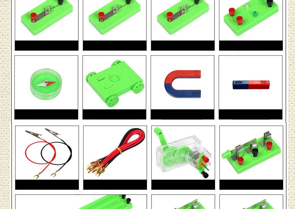 Physics Labs Basic Electricity Discovery Circuit Magnetism Experiment Kits Science Education Toy for Junior Senior High School - ToylandEU