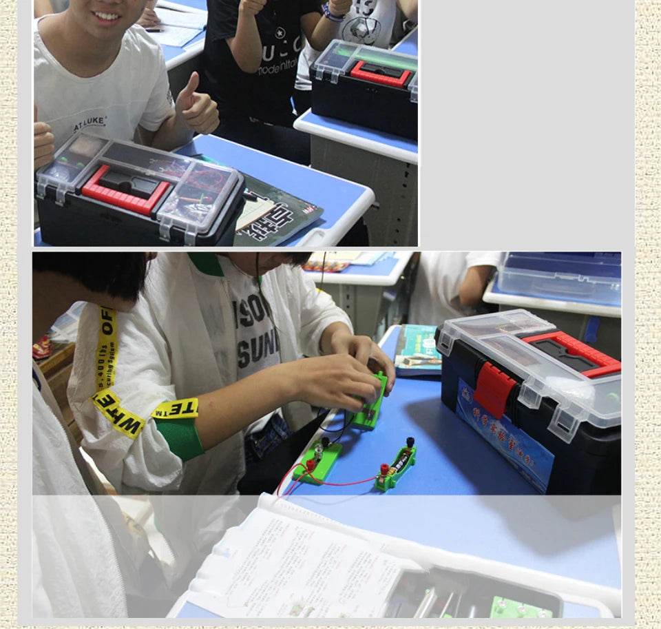 Physics Labs Basic Electricity Discovery Circuit Magnetism Experiment Kits Science Education Toy for Junior Senior High School - ToylandEU