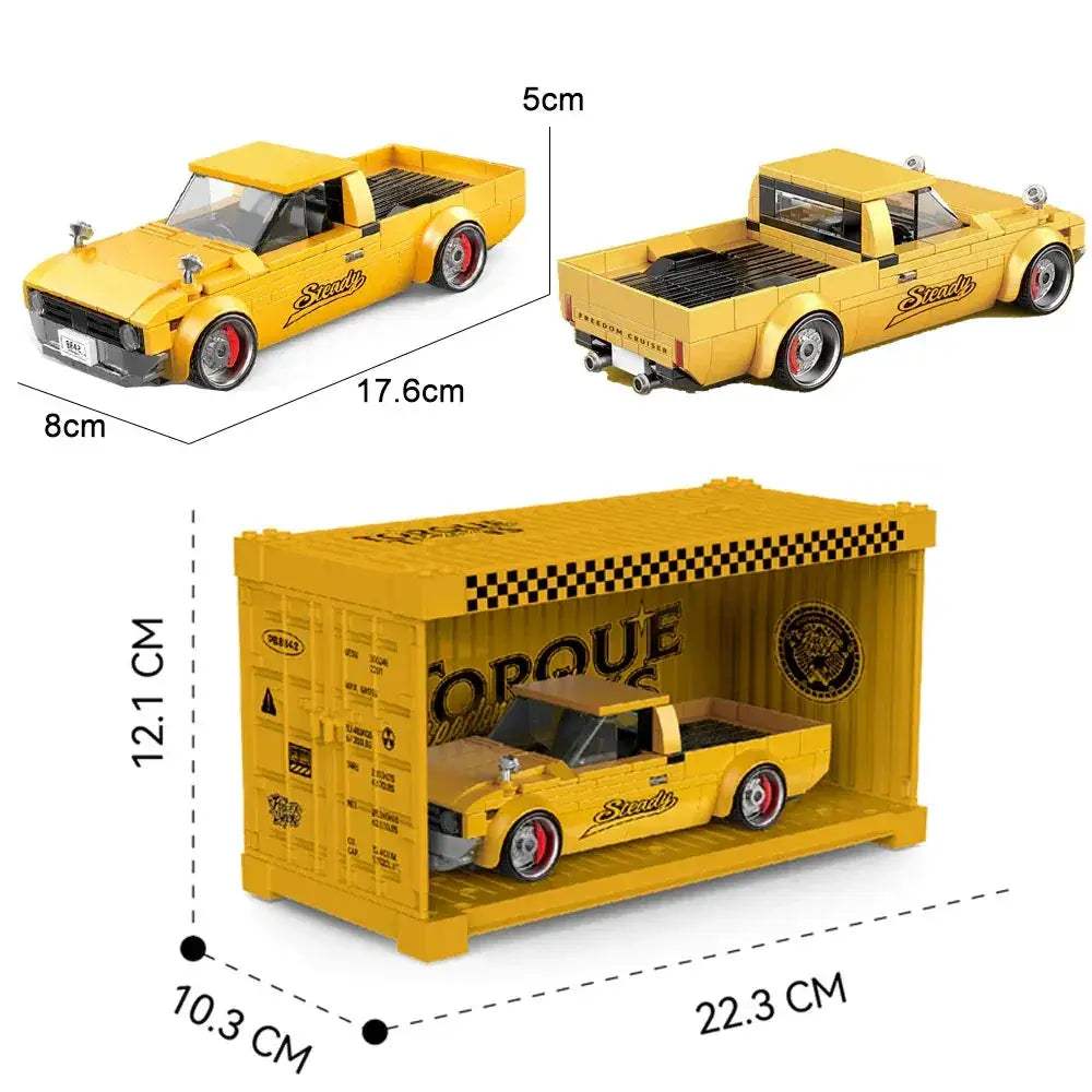 Pickup Truck Lego Compatible Building Blocks For Creative Play - ToylandEU