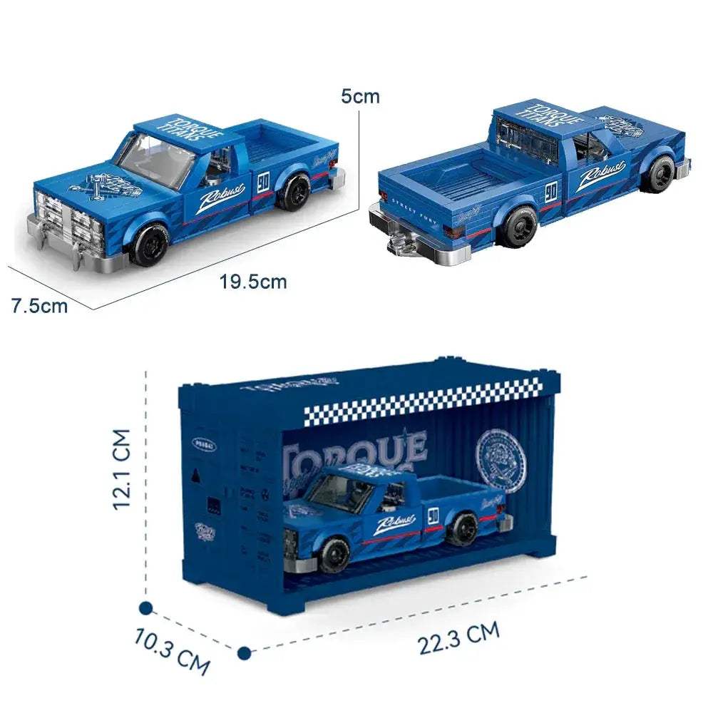 Pickup Truck Lego Compatible Building Blocks For Creative Play - ToylandEU