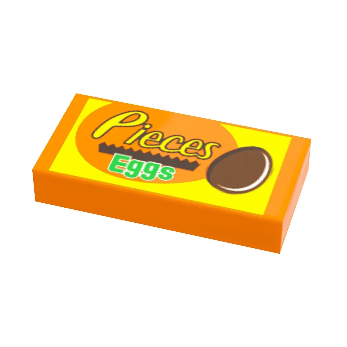 LEGO 1x2 Printed Tile Easter Chocolate Eggs For Minifigs Scenes Compatible With LEGO Bricks - ToylandEU