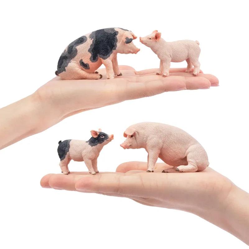  Pig Farm Animal Figures 8 Pieces Mini PVC Toylandeu™ 