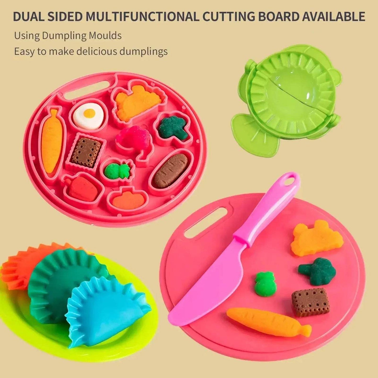 Pig Noodle Maker Play Dough Set For Kids 12 Colors - ToylandEU