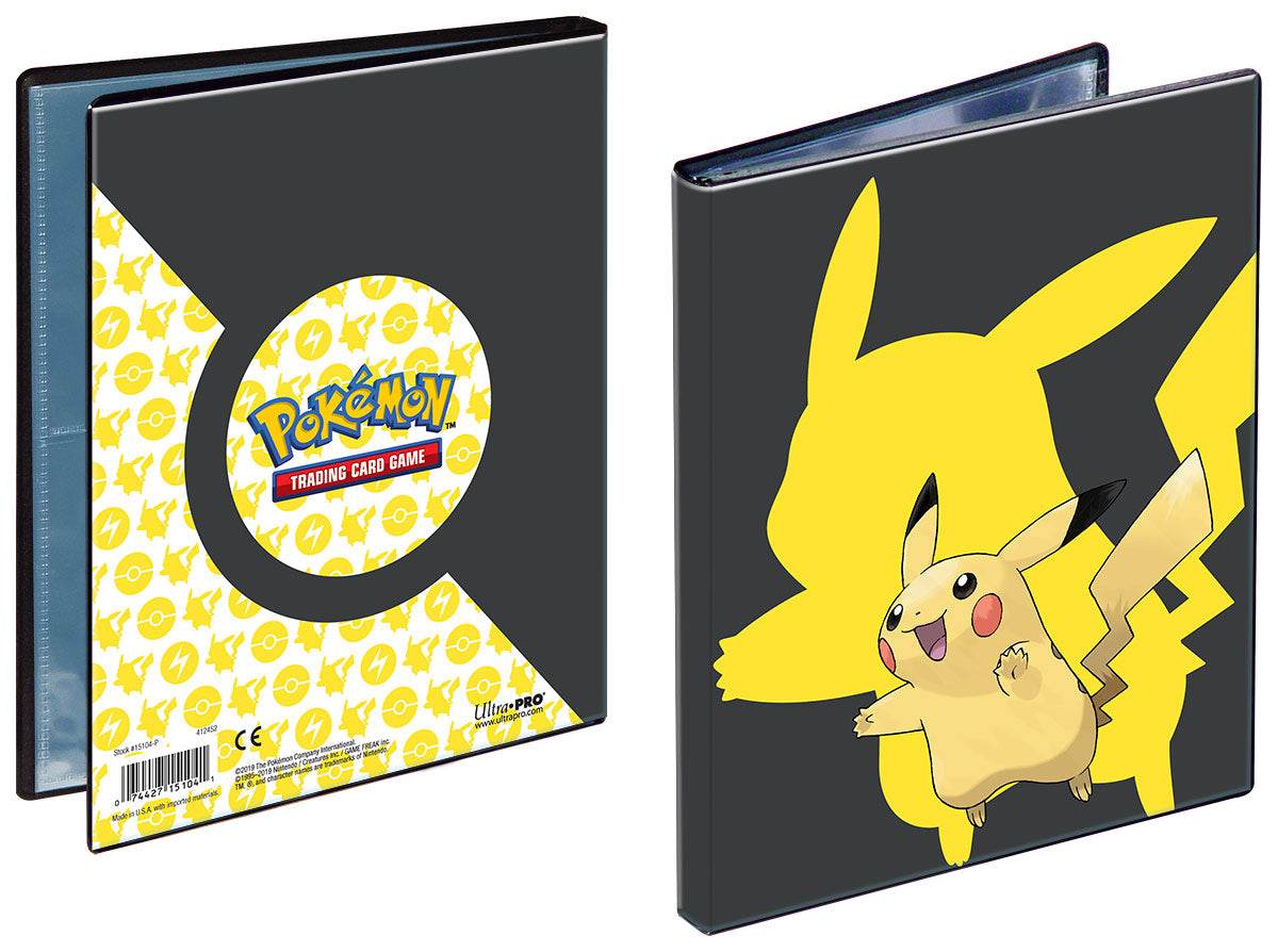Pikachu 4 Pocket Portfolio For Pokemon Cards 40 Capacity - ToylandEU