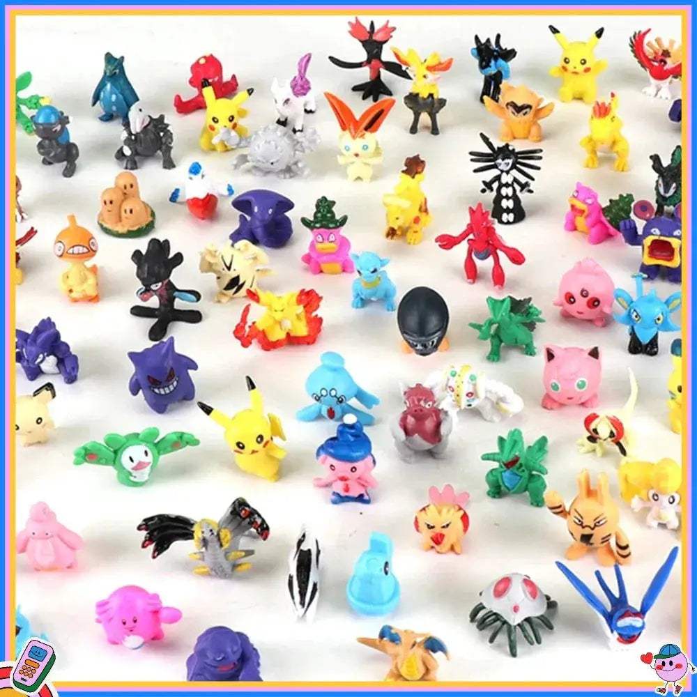 Pikachu Action Figures Set 144 Mini Figures For Kids - ToylandEU