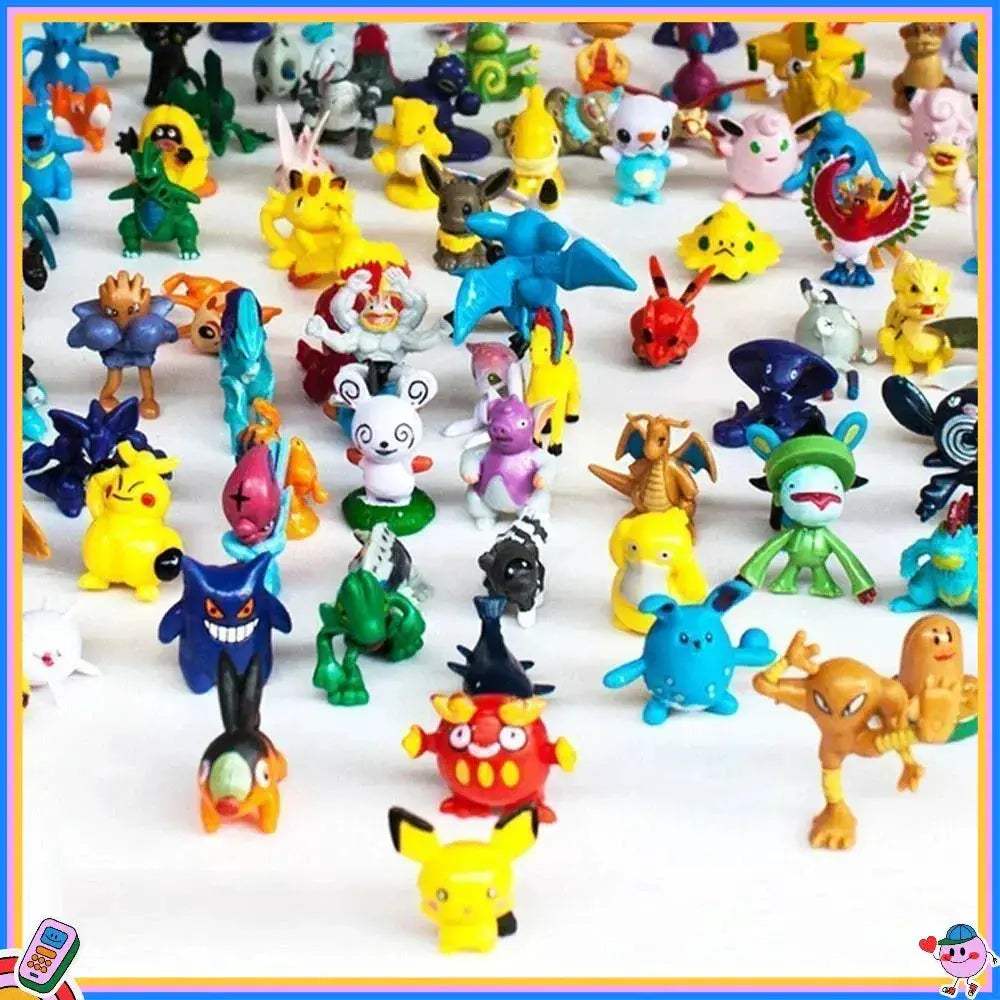 Pikachu Action Figures Set 144 Mini Figures For Kids - ToylandEU