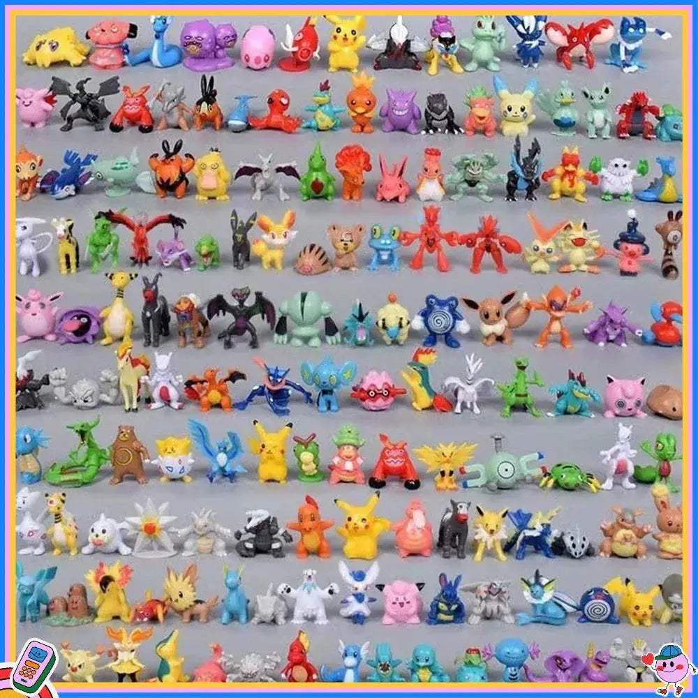Pikachu Action Figures Set 144 Mini Figures For Kids - ToylandEU