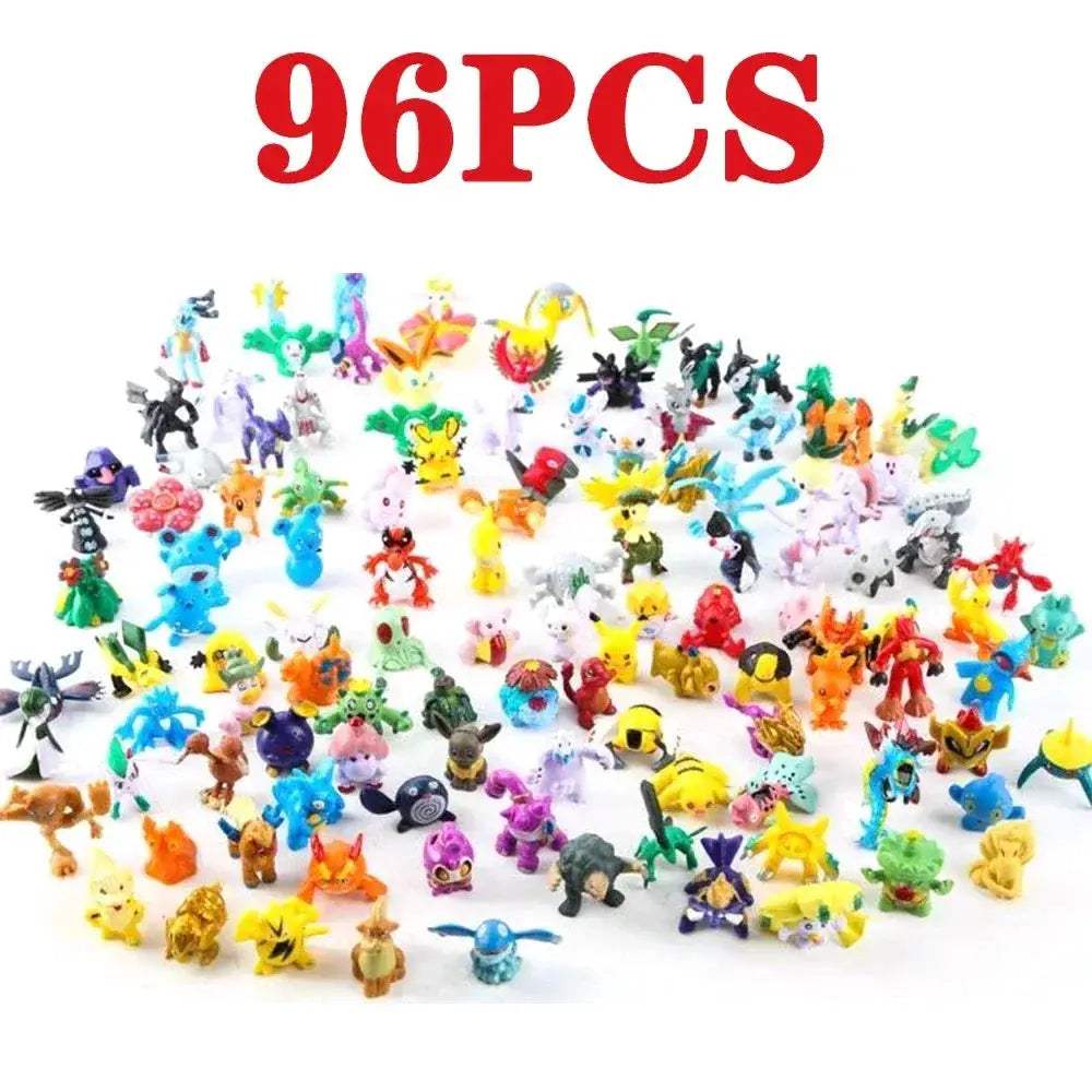 Pikachu Action Figures Set 144 Mini Figures For Kids - ToylandEU