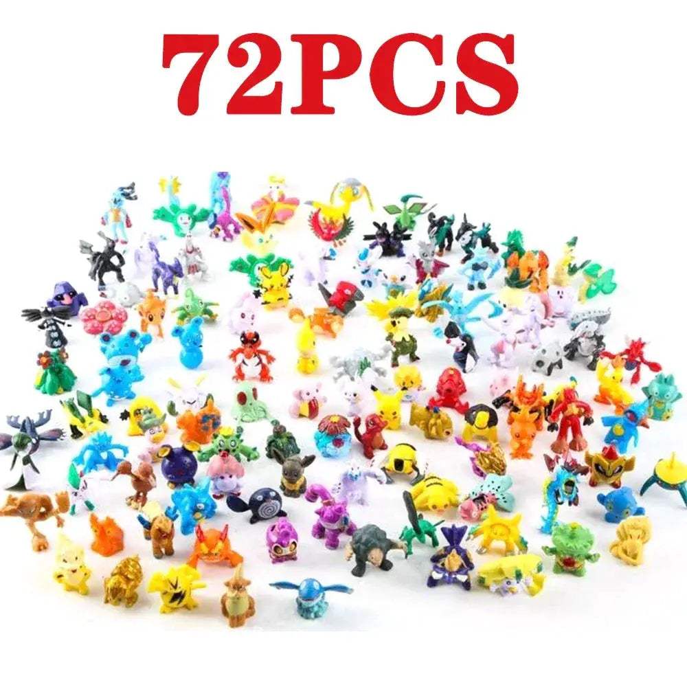 Pikachu Action Figures Set 144 Mini Figures For Kids - ToylandEU