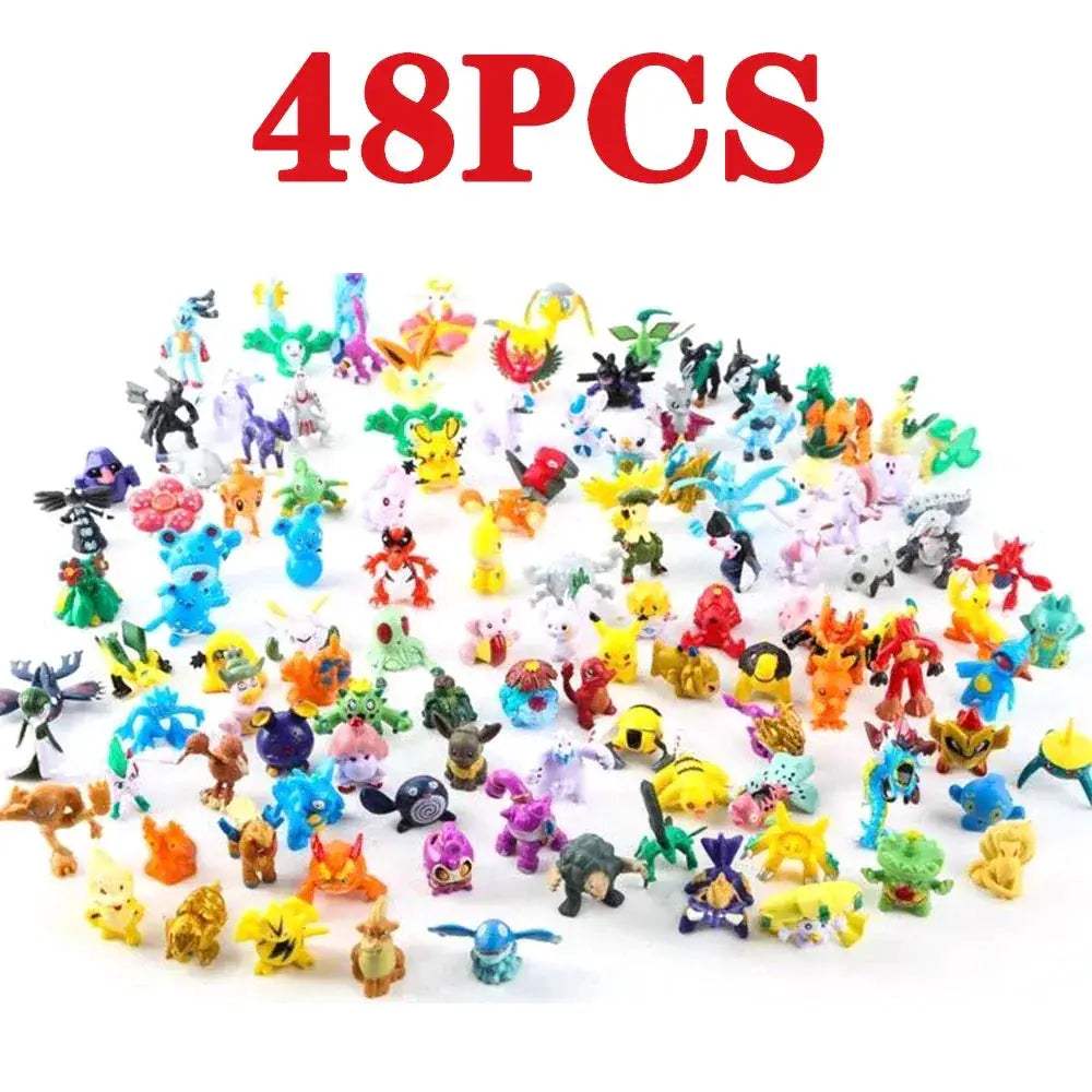 Pikachu Action Figures Set 144 Mini Figures For Kids - ToylandEU