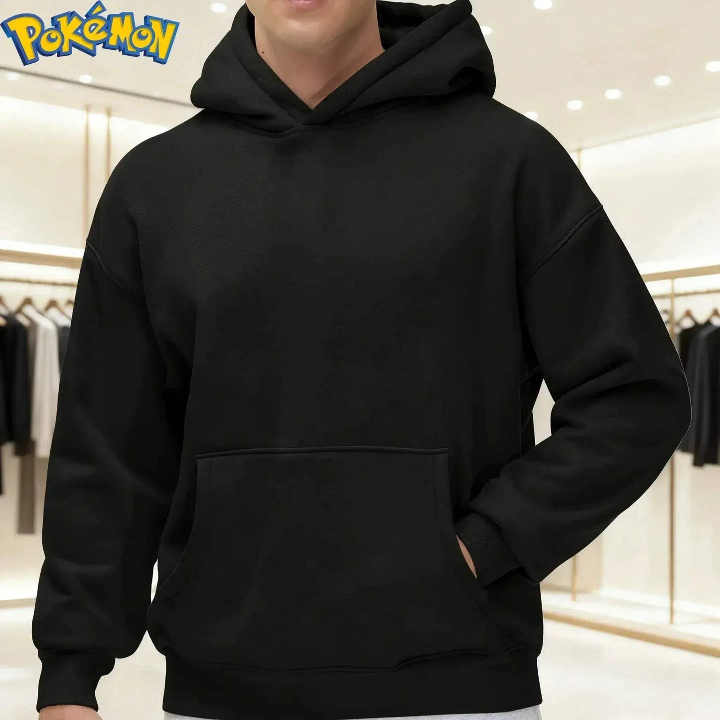 Pikachu Hoodie And Harajuku Pants Set Character Print Pokemon Streetwear - ToylandEU