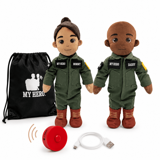  Pilot Daddy Doll Recordable Plush Toy With Messages 