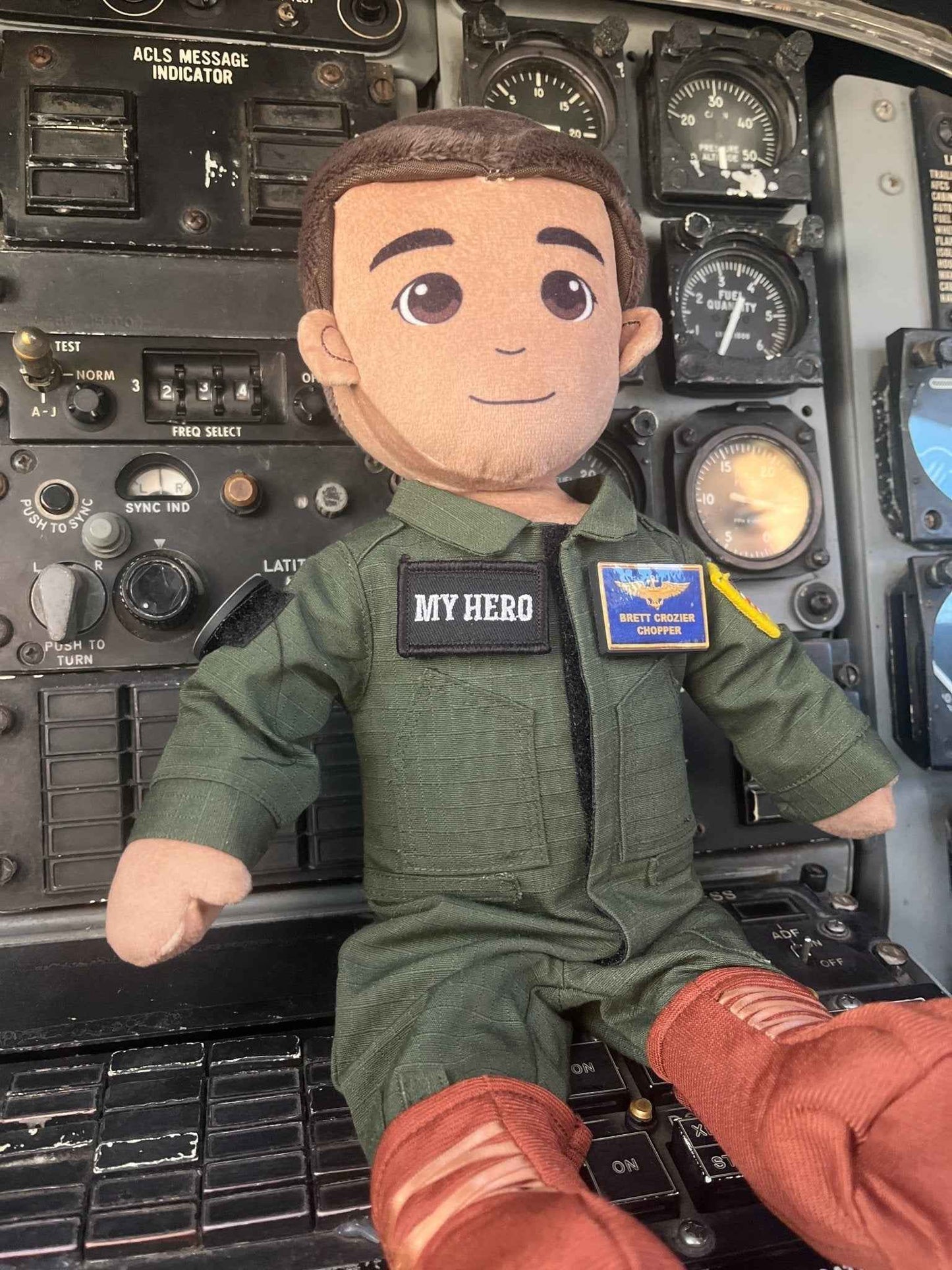  Pilot Daddy Doll Recordable Plush Toy With Messages 