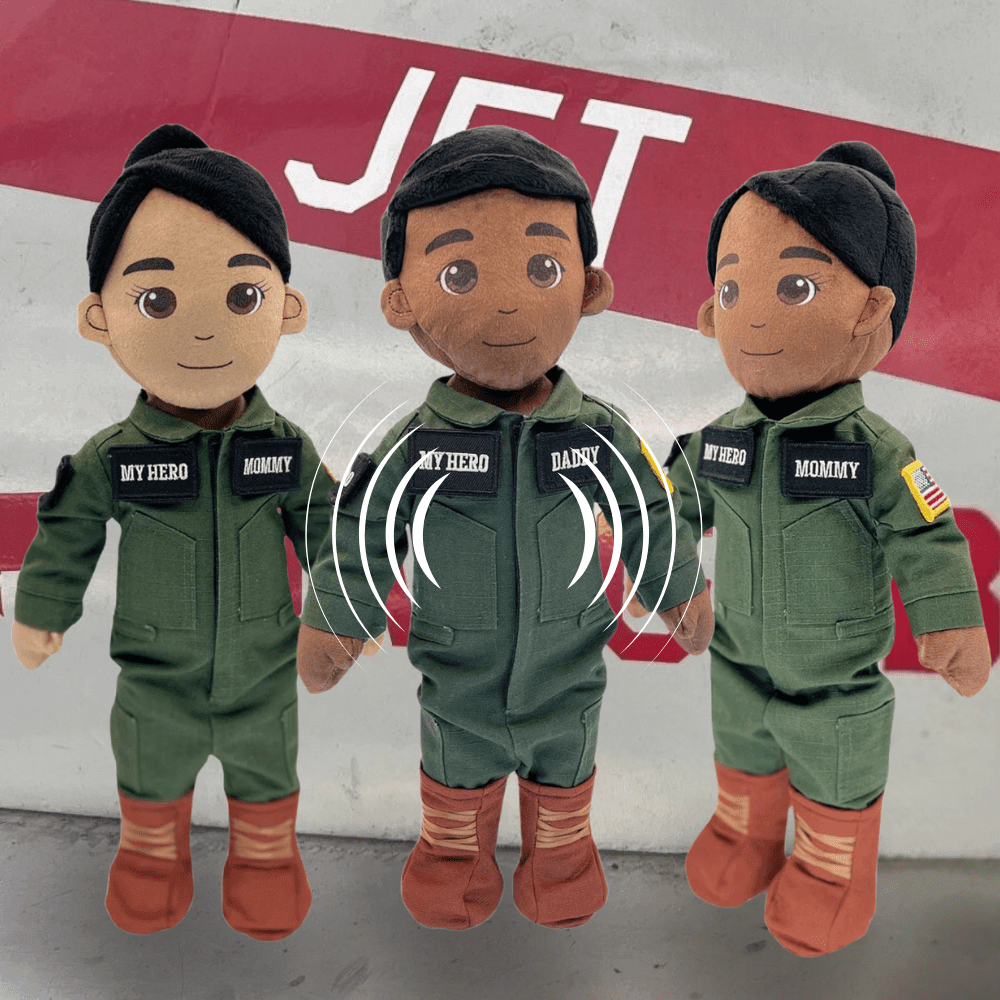  Pilot Daddy Doll Recordable Plush Toy With Messages 