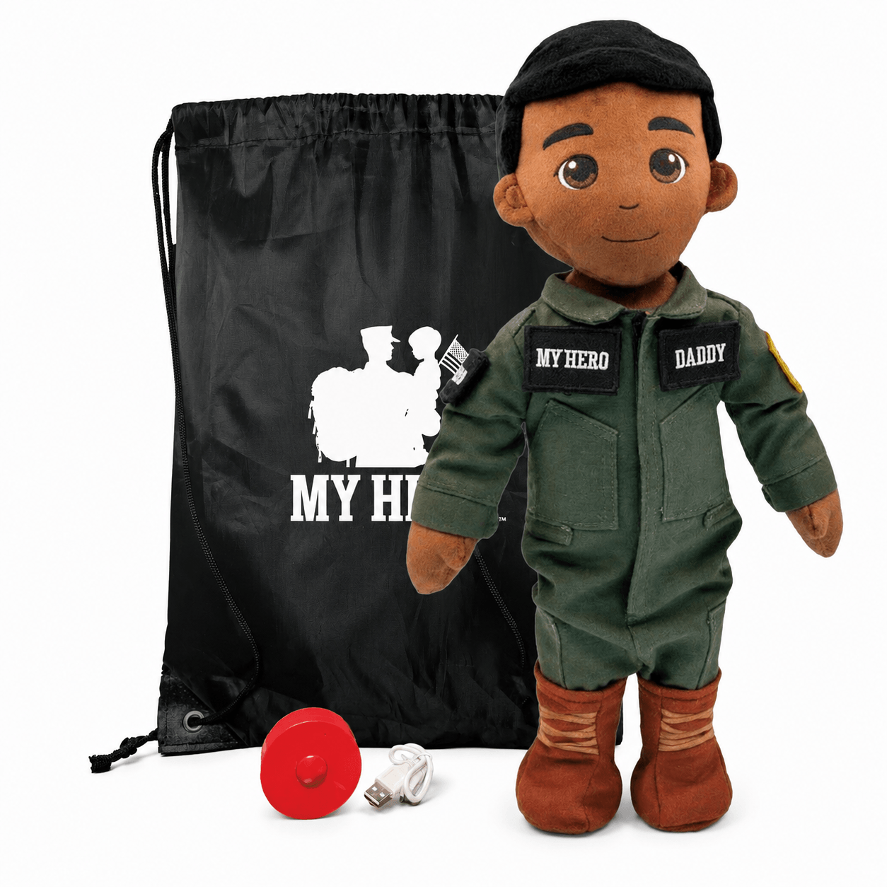  Pilot Daddy Doll Recordable Plush Toy With Messages 