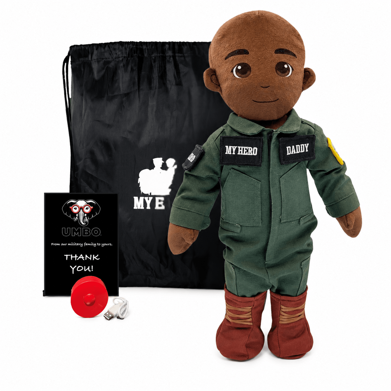 Pilot Daddy Doll Recordable Plush Toy With Messages 