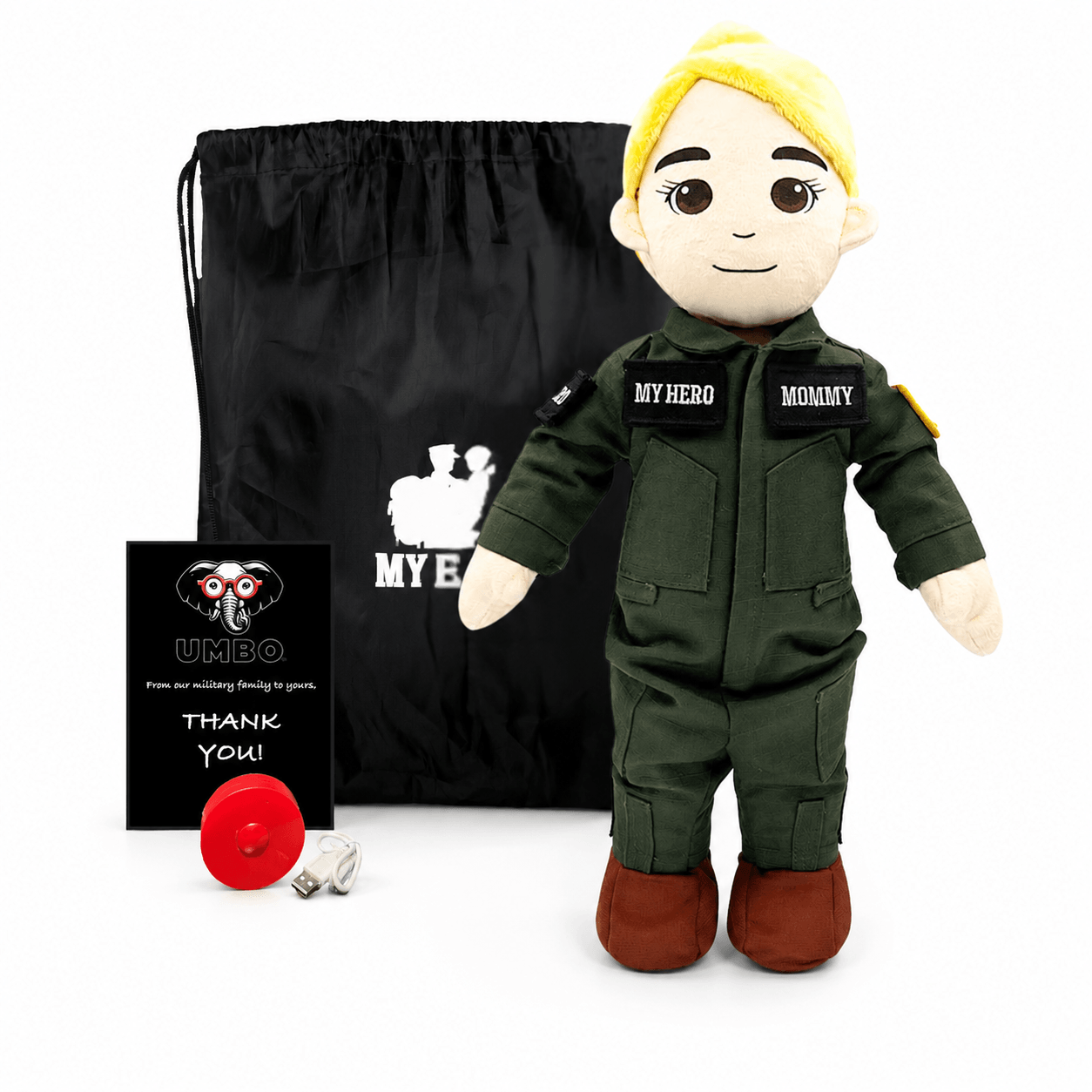  Pilot Daddy Doll Recordable Plush Toy With Messages 