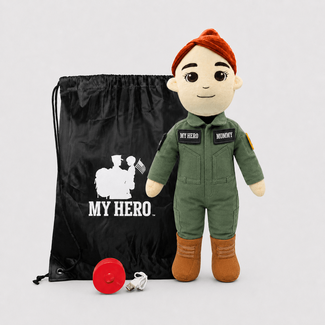  Pilot Daddy Doll Recordable Plush Toy With Messages 