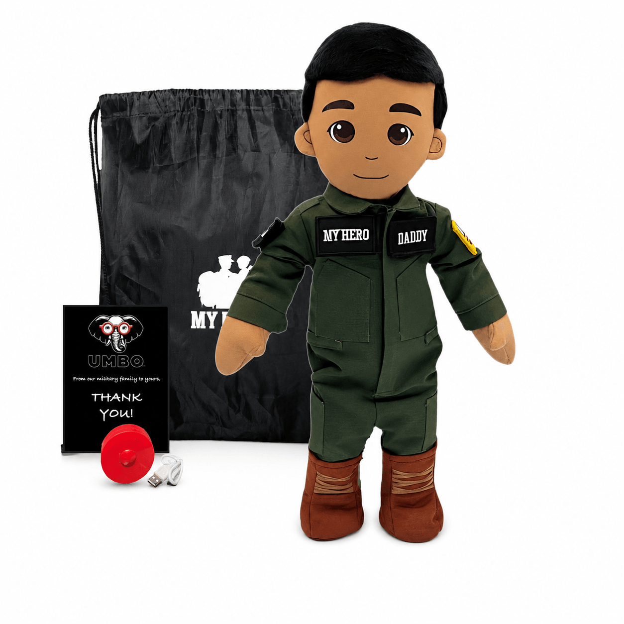  Pilot Daddy Doll Recordable Plush Toy With Messages 