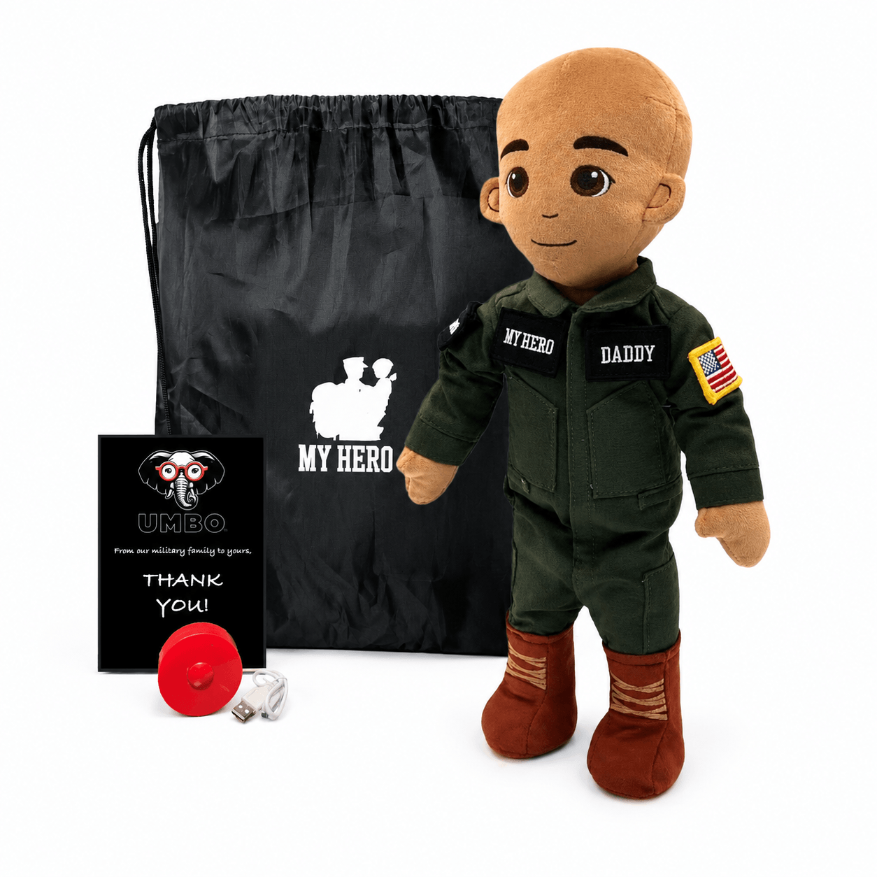  Pilot Daddy Doll Recordable Plush Toy With Messages 