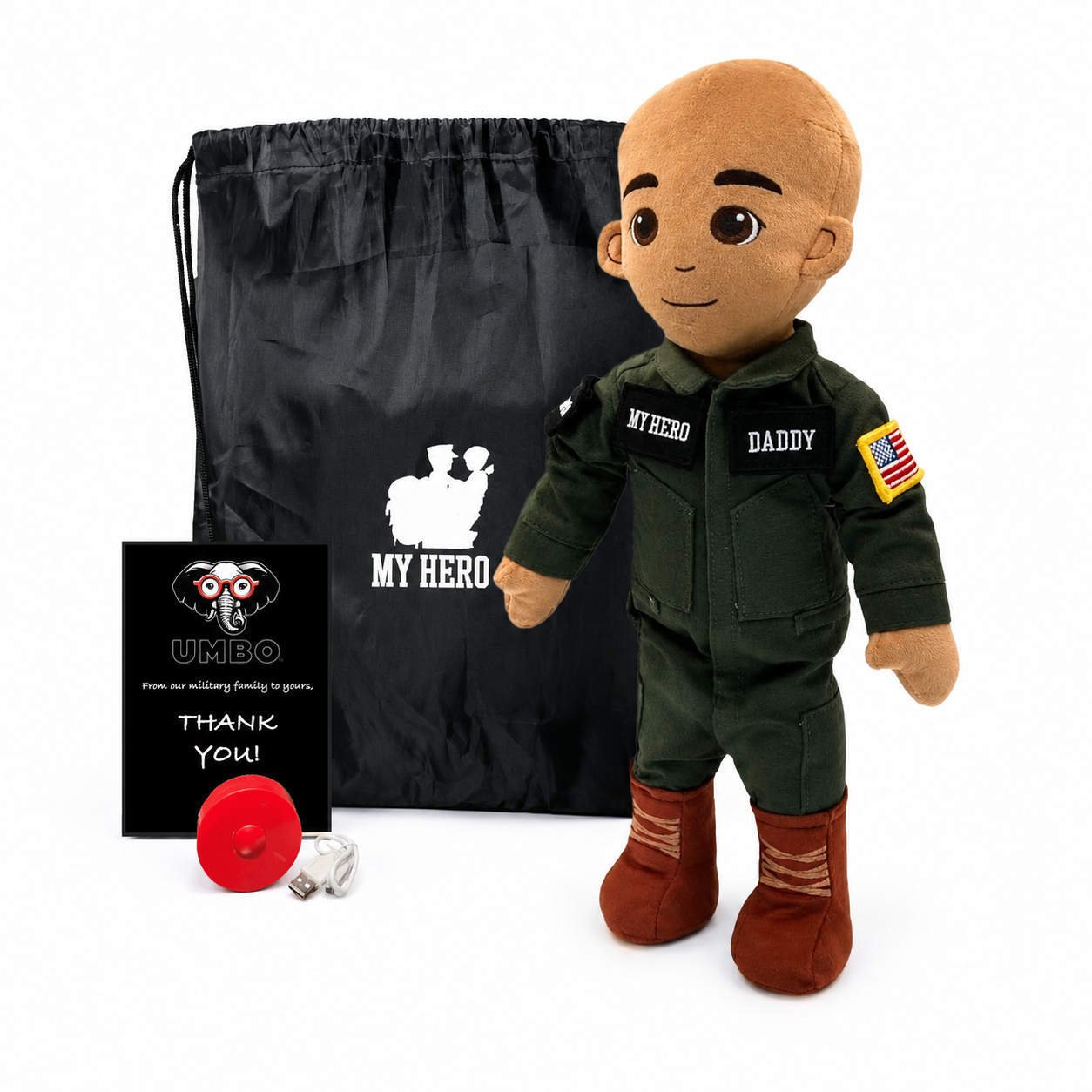  Pilot Daddy Doll Recordable Plush Toy With Messages 