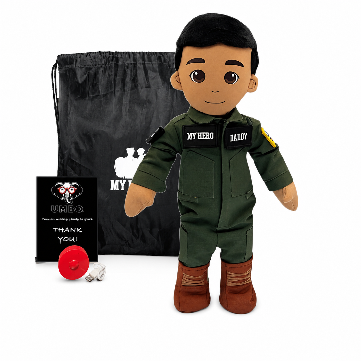  Pilot Daddy Doll Recordable Plush Toy With Messages 