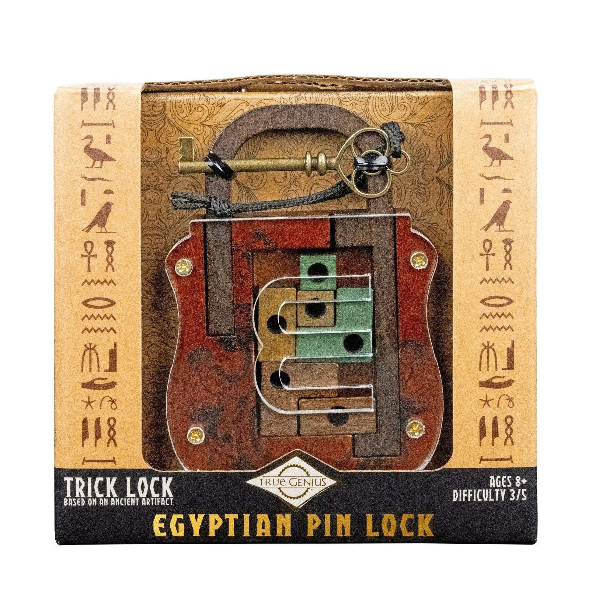 Ancient Egyptian Pin Lock Puzzle With Key Tool Boosts Brainpower - ToylandEU