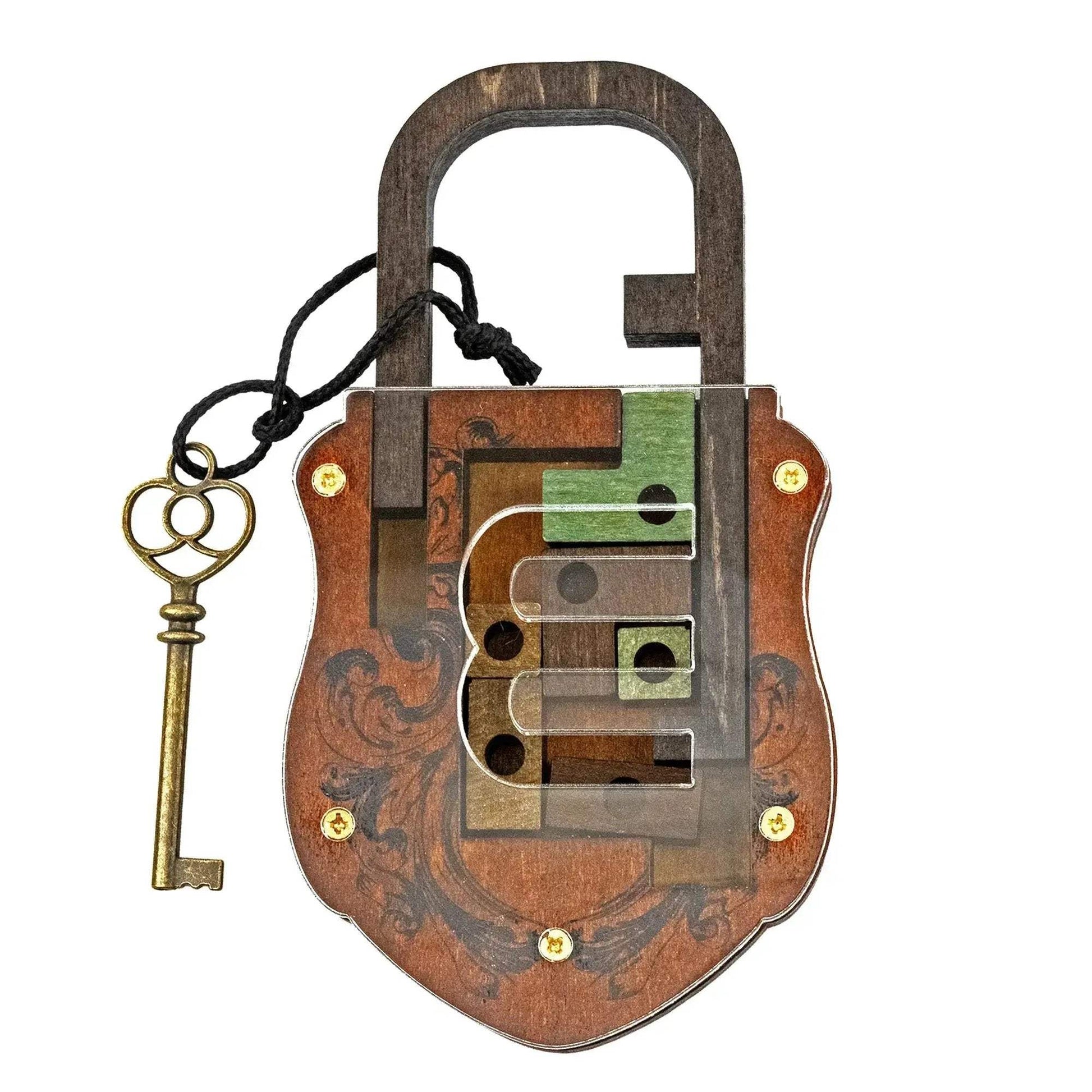 Ancient Egyptian Pin Lock Puzzle With Key Tool Boosts Brainpower - ToylandEU