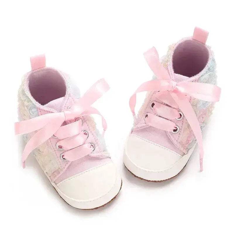 Pink Baby Shoes For Girls First Walker Comfort Sole - ToylandEU