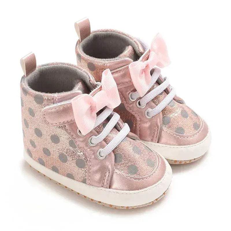 Pink Baby Shoes For Girls First Walker Comfort Sole - ToylandEU