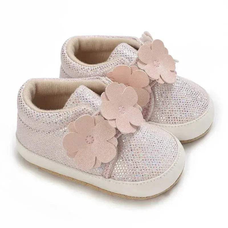 Pink Baby Shoes For Girls First Walker Comfort Sole - ToylandEU