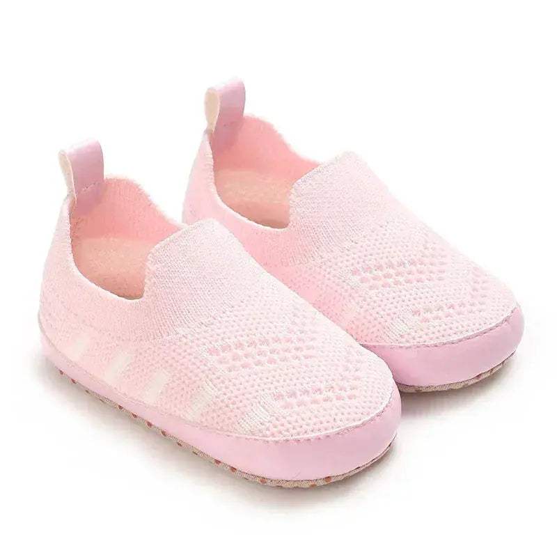 Pink Baby Shoes For Girls First Walker Comfort Sole - ToylandEU