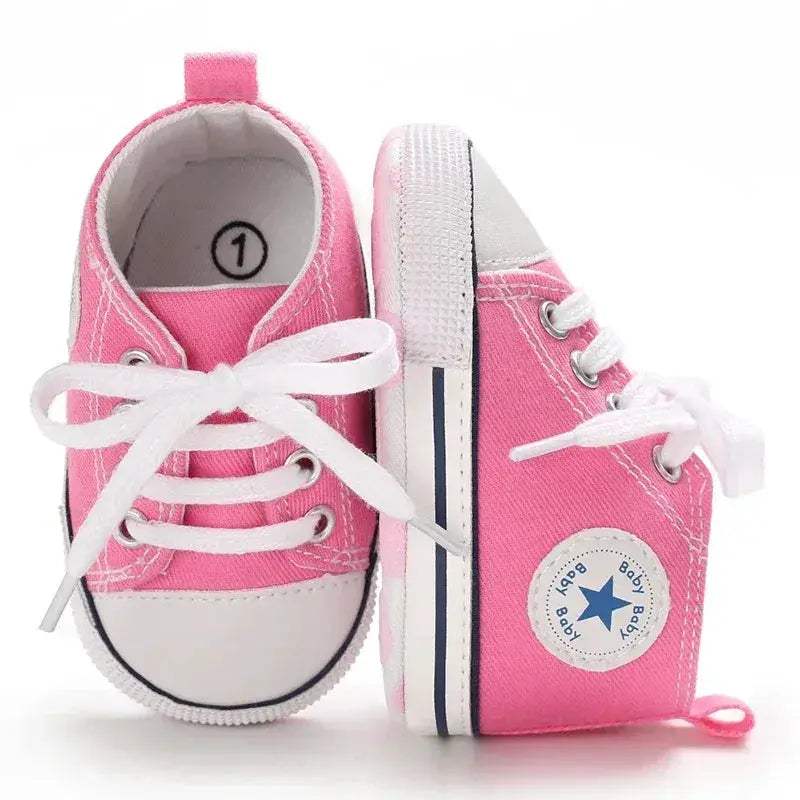 Pink Baby Shoes For Girls First Walker Comfort Sole - ToylandEU