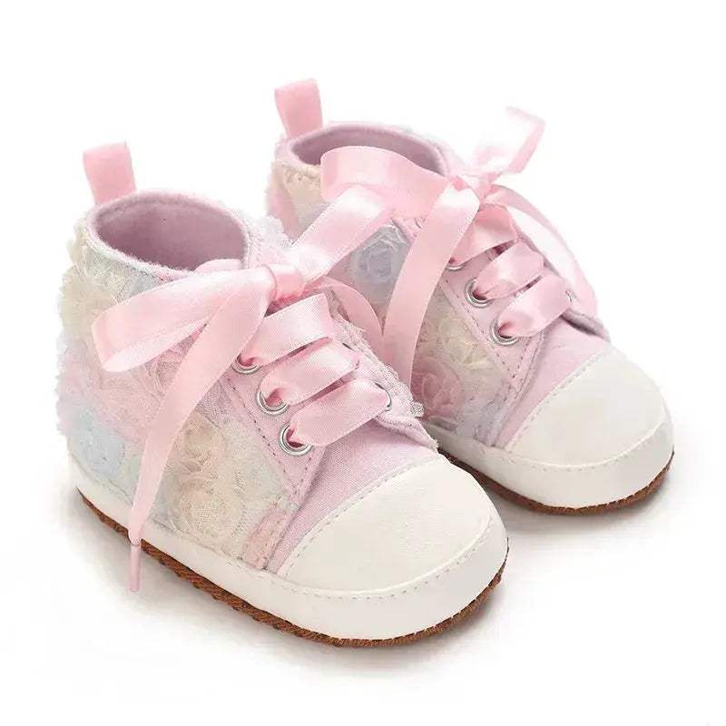 Pink Baby Shoes For Girls First Walker Comfort Sole - ToylandEU