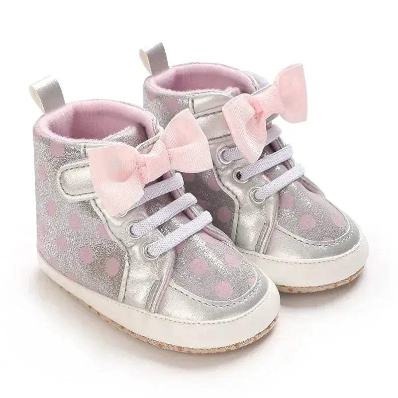 Pink Baby Shoes For Girls First Walker Comfort Sole - ToylandEU