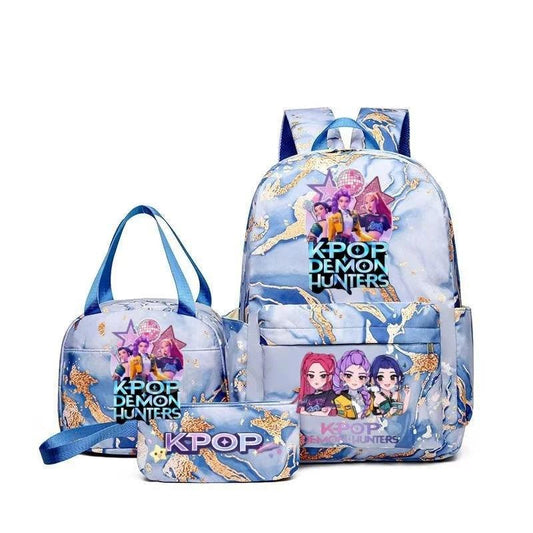  Pink Demon Hunter Backpack For Teens Durable School Bag 