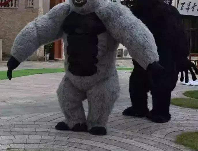 Pink Inflatable Gorilla Mascot Costume For Events No Battery - ToylandEU