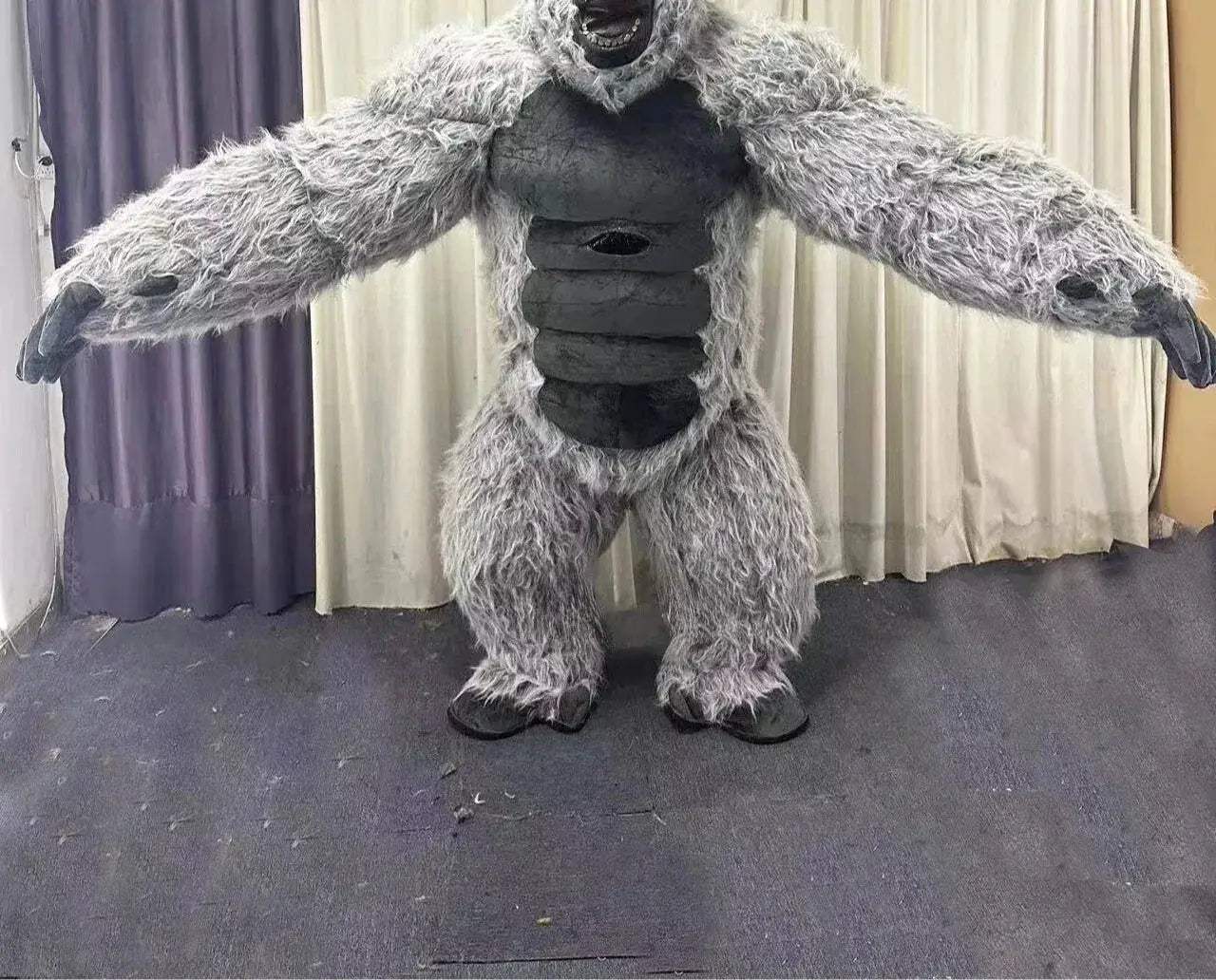 Pink Inflatable Gorilla Mascot Costume For Events No Battery - ToylandEU