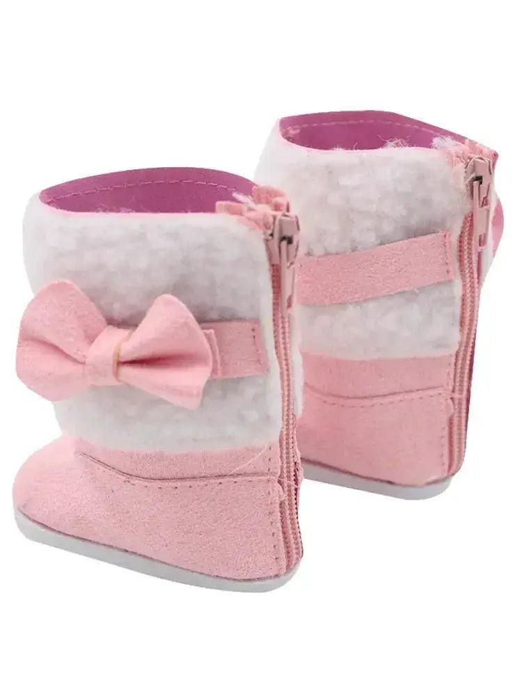  Pink Leather Doll Boots For 18 Inch Dolls 7cm -  ToylandEU™