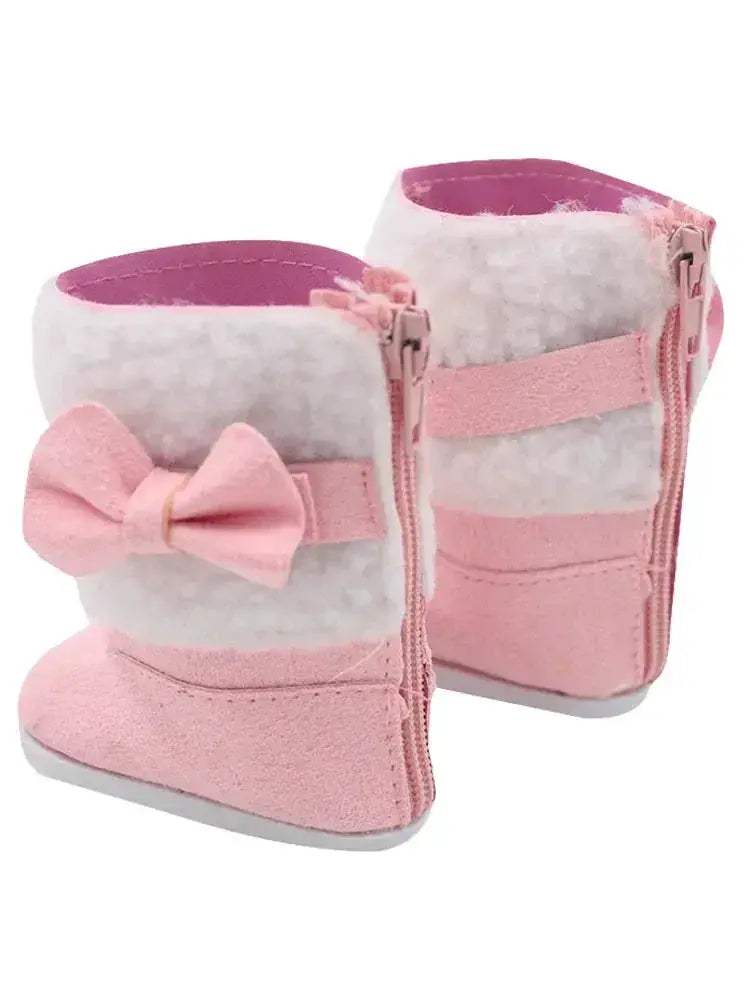  Pink Leather Doll Boots For 18 Inch Dolls 7cm -  ToylandEU™