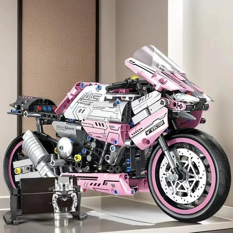  Pink Motorcycle Building Block Lego Compatible 2458 -  ToylandEU™