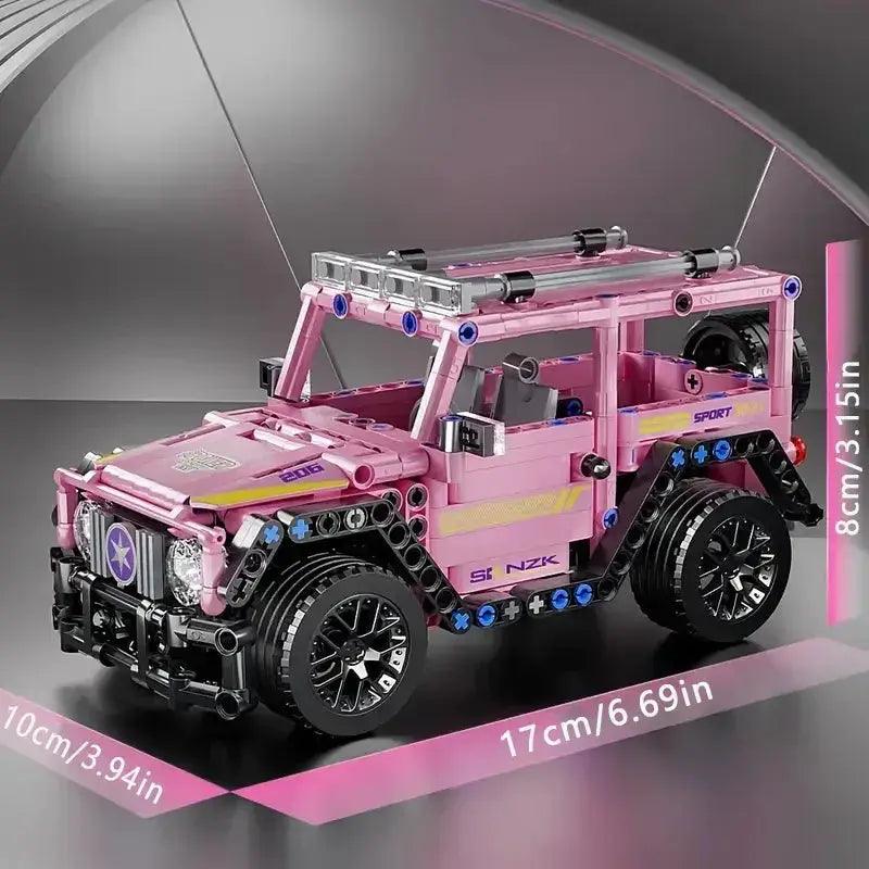  Pink Off Road Vehicle Building Blocks Easy To Build -  ToylandEU™