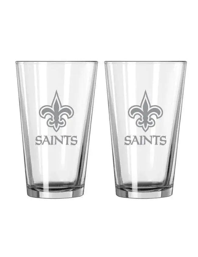  New Orleans Saints Frost Pint Glass Set of 2 16 Ounces -  ToylandEU™