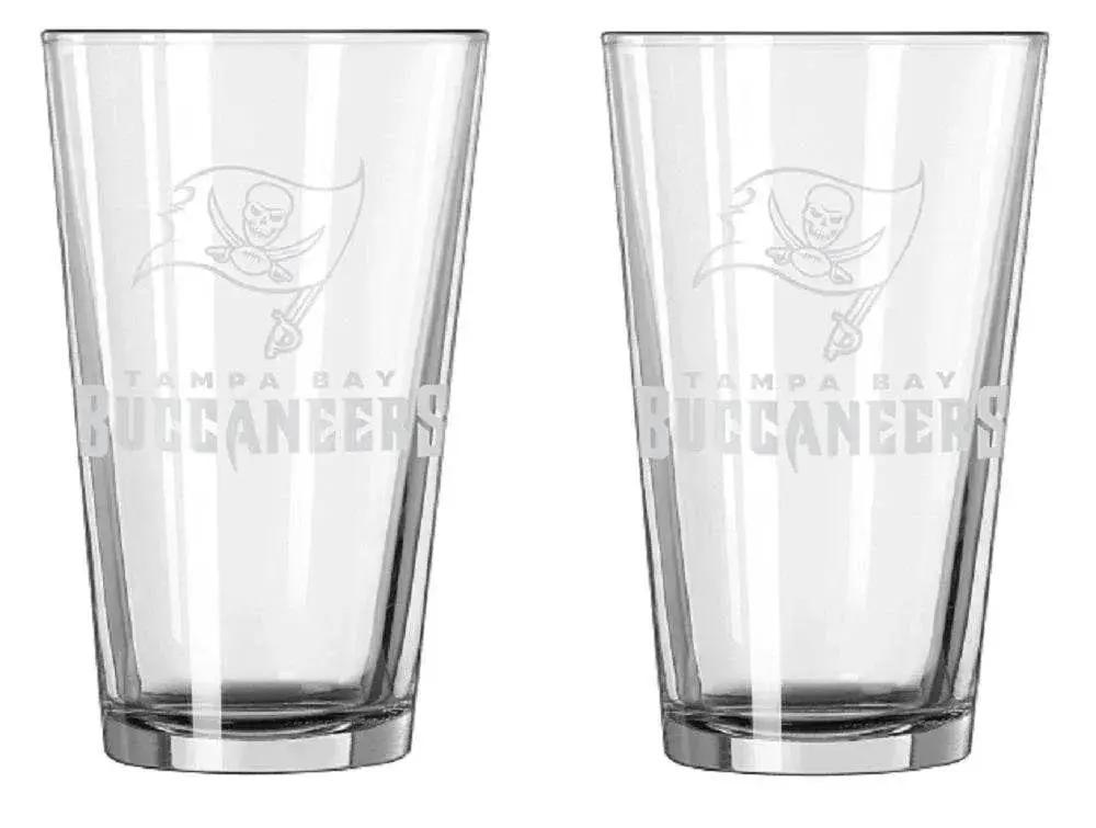  Tampa Bay Buccaneers Frost Design Pint Glass Set 16oz -  ToylandEU™